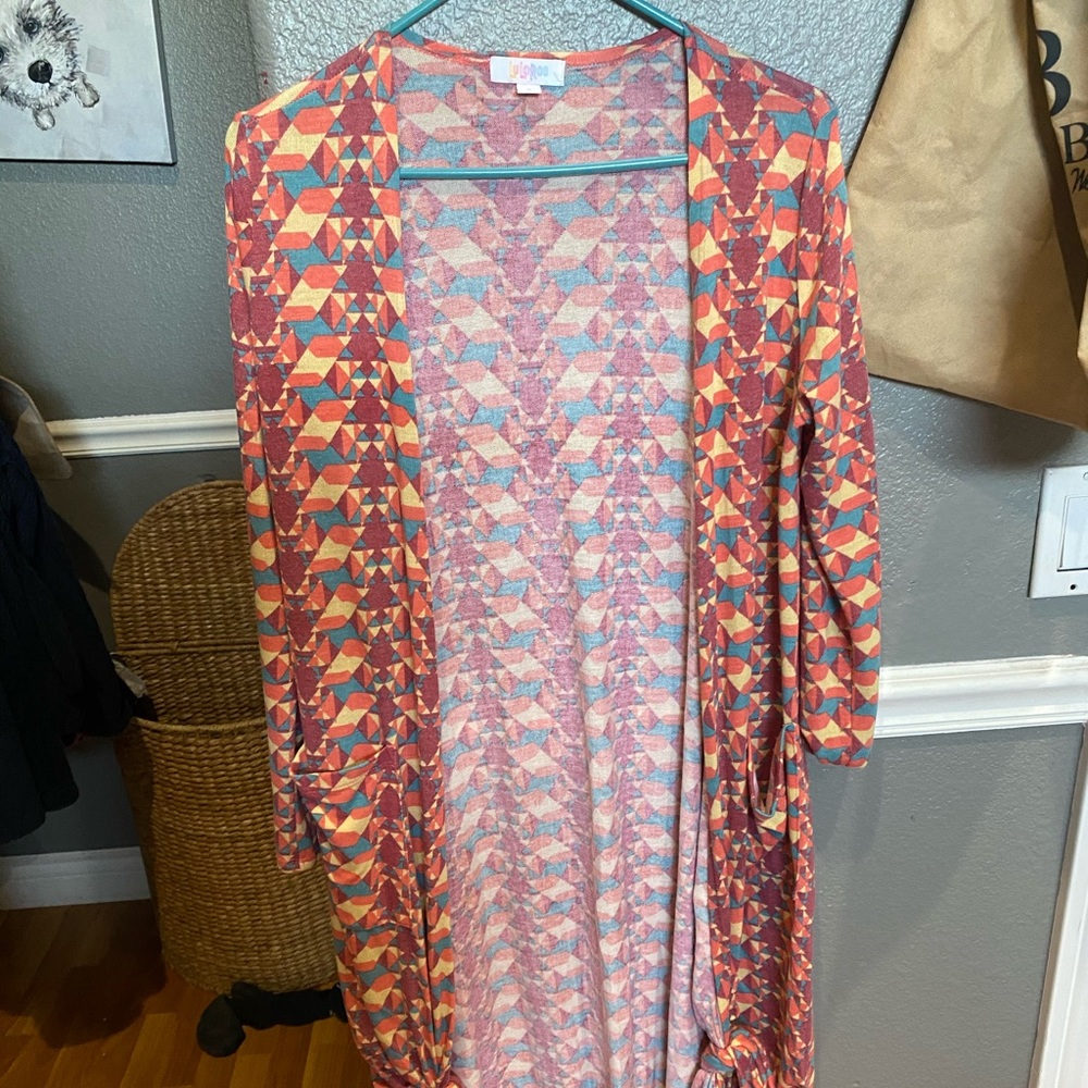 Printed cardigan